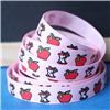 Order  Back to School Ribbons - 10mm Apple & Worm/Pink